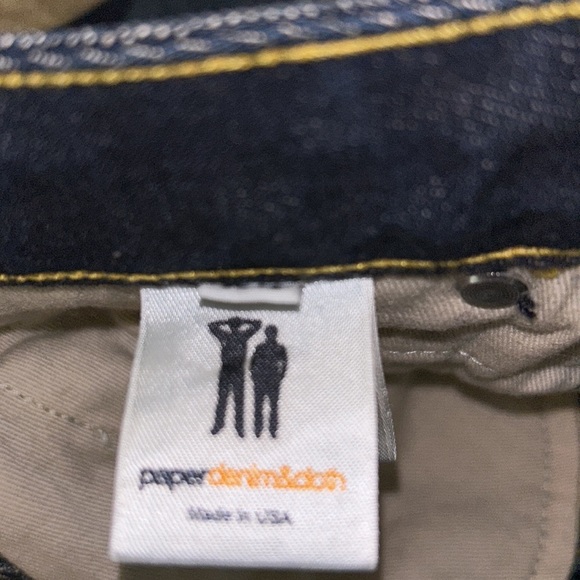 NWT  famous maker DENIM PAPER CLOTH brand jeans tags on sz 24  dark old vintage - Picture 6 of 6